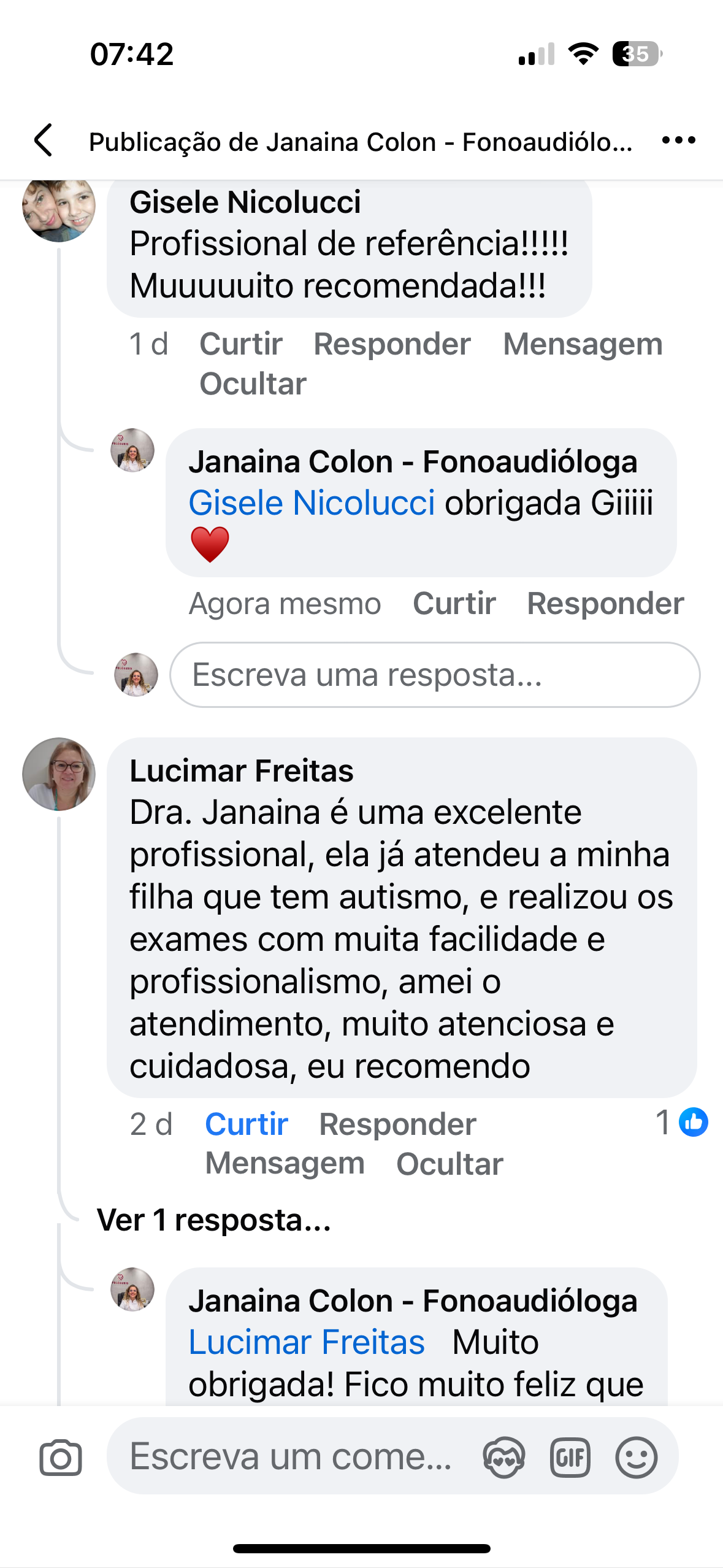 Família durante a jornada de cuidado