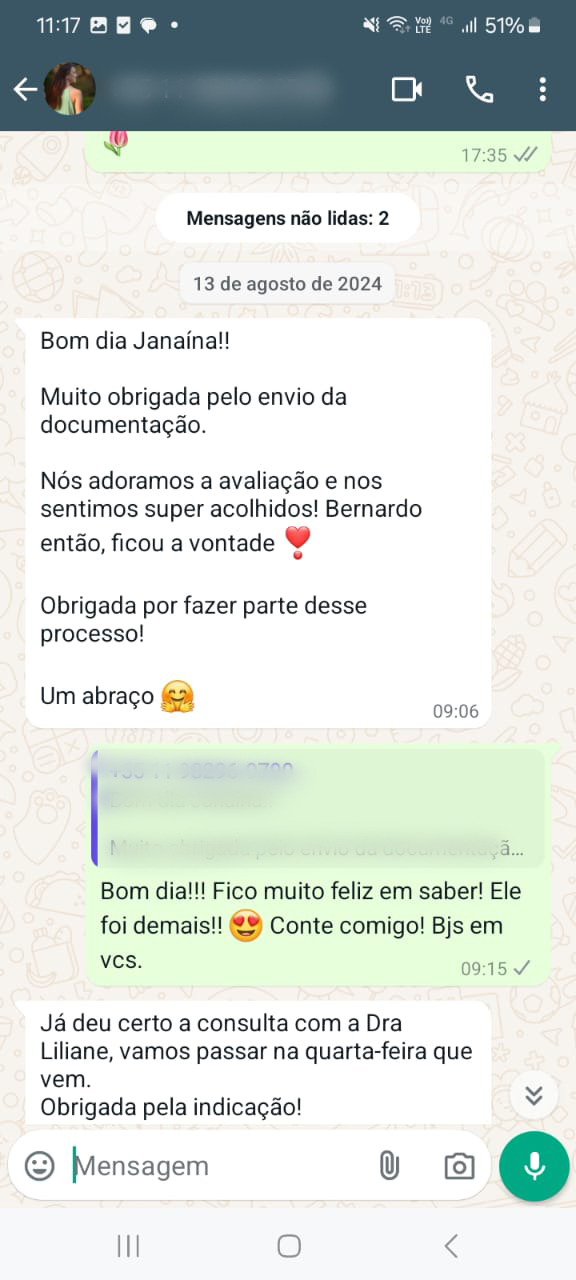 Momento de acompanhamento auditivo