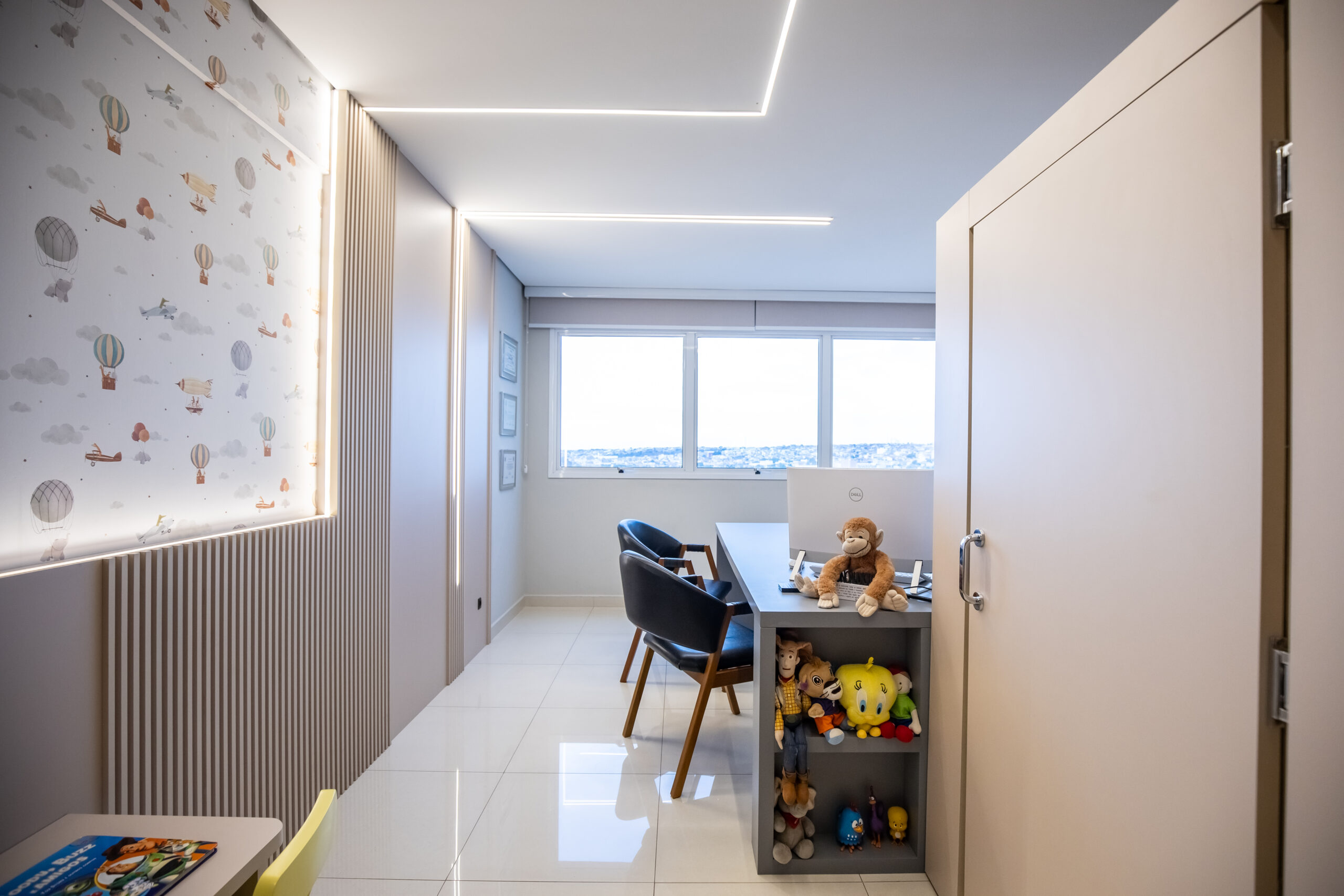 Detalhe do espaço infantil